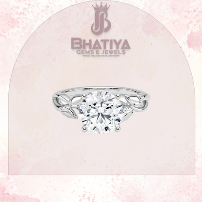Budding Willow Solitaire Engagement Ring – 14K White Gold | Brilliant Earth Style
