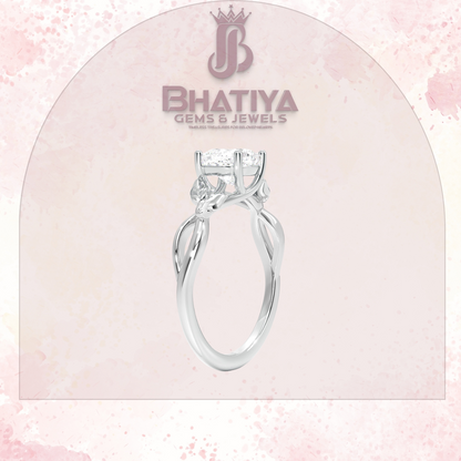 Budding Willow Solitaire Engagement Ring – 14K White Gold | Brilliant Earth Style