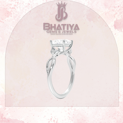 Budding Willow Solitaire Engagement Ring – 14K White Gold | Brilliant Earth Style