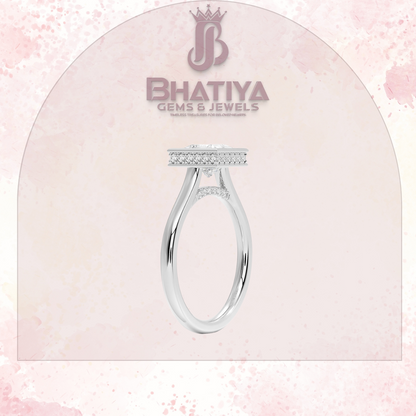 Radiant Elegance luxury Cut Diamond Ring in Yellow Gold Bezel Setting