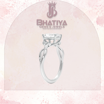 Budding Willow Solitaire Engagement Ring – 14K White Gold | Brilliant Earth Style