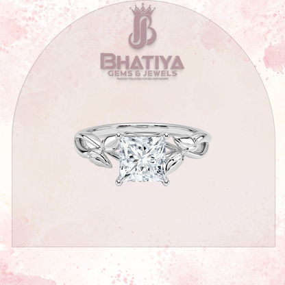 Budding Willow Solitaire Engagement Ring – 14K White Gold | Brilliant Earth Style