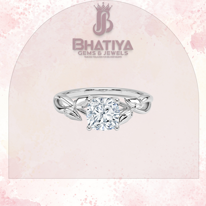 Budding Willow Solitaire Engagement Ring – 14K White Gold | Brilliant Earth Style