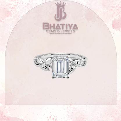 Budding Willow Solitaire Engagement Ring – 14K White Gold | Brilliant Earth Style