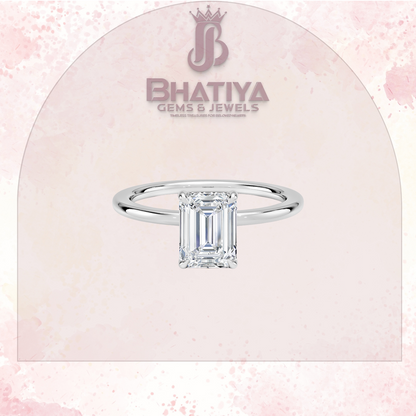 Classic Diamond Engagement Ring Minimalist Yellow Gold Setting Pure Love Solitaire Ring.
