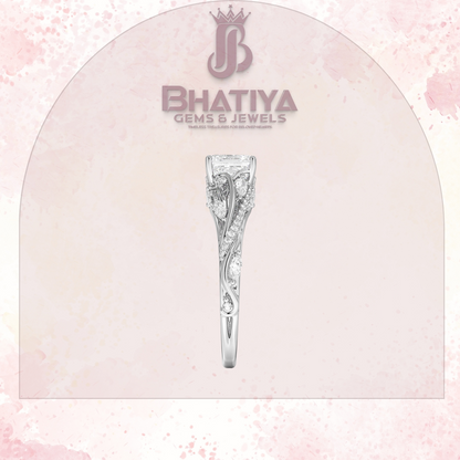Begonia Vine Diamond Ring – Elegant Floral-Inspired Fine Jewelry Floral Touch of Luxury.