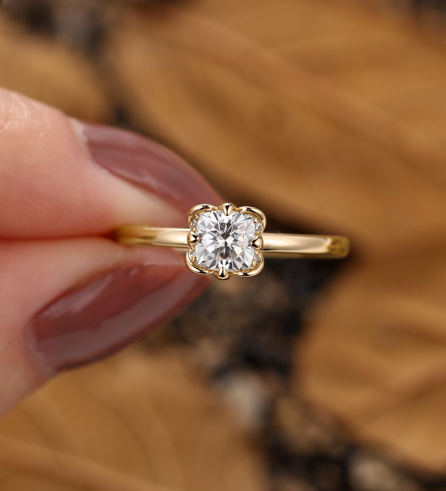 1.5 CT radiant-Gold Solitaire Ring-Solitaire diamond ring-Solitaire 6 prong-1.5 CT Radiant diamond ring-Radiant cut ring-Radiant solitaire