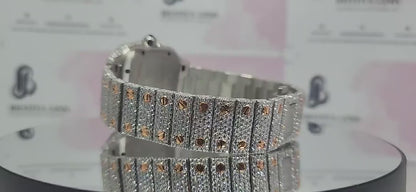 Men's Stainless Steel Branded Iced Out Moissanite Chronological Hip Hop Watch Wholesale Price